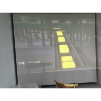 進口全息膜正投透明玻璃幕  透明正投投影幕 3D全息